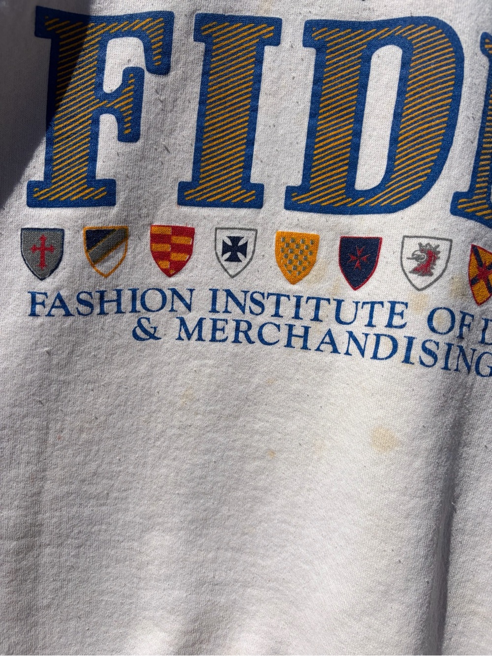 Vintage 90s Fashion School FIDM Fashion Institute Crewneck Sweatshirt XL - Picture 6 of 7